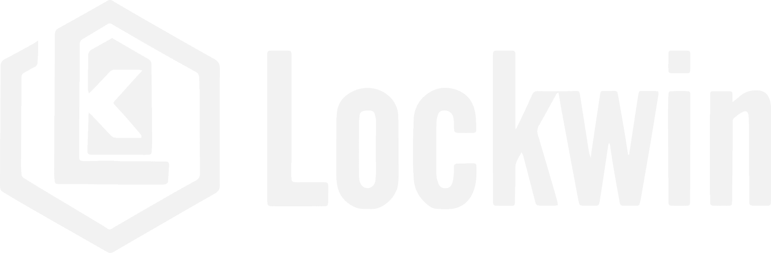 Lockwin Logo White