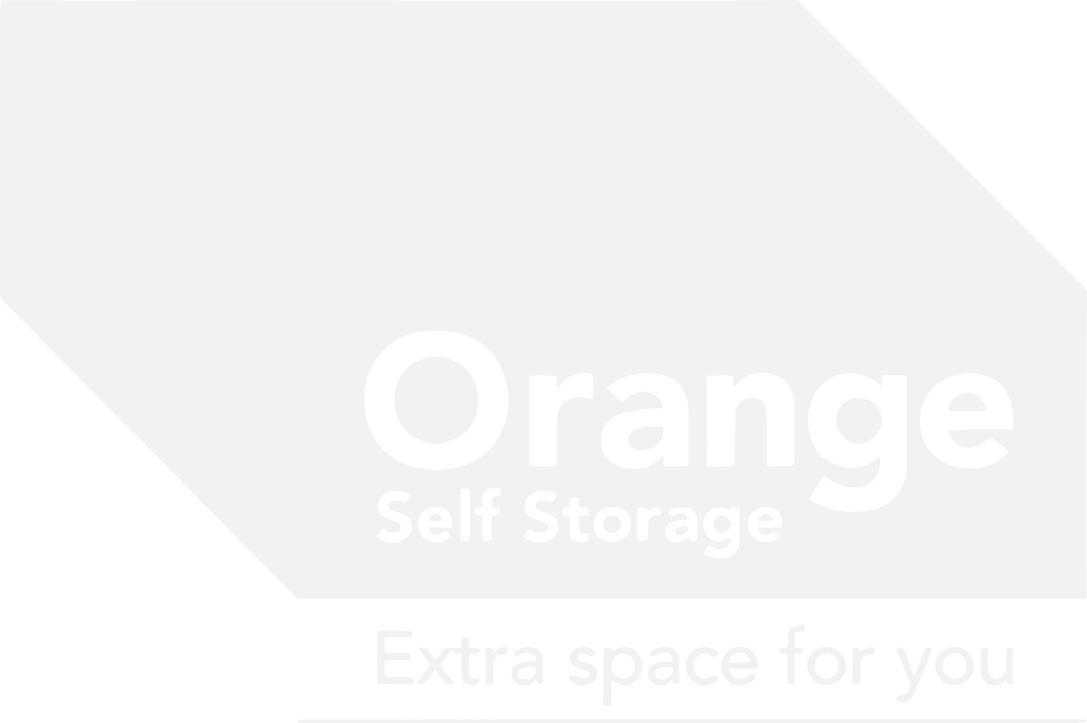 Orange Self Storage Logo White