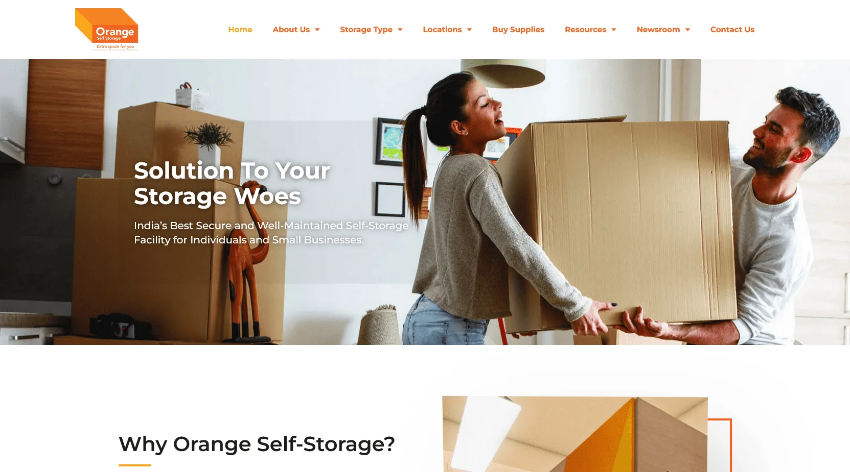 Orange Self Storage Home