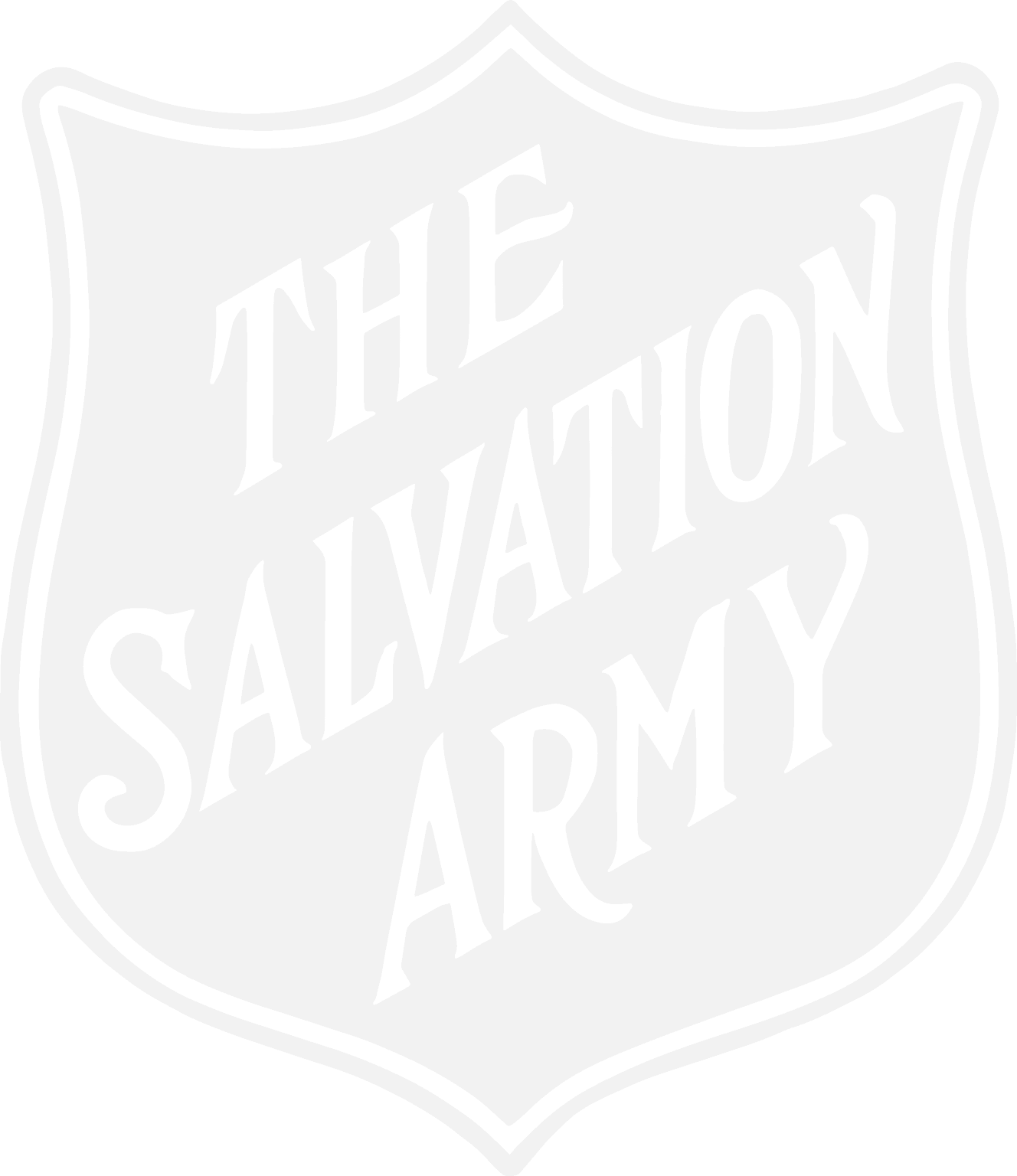 The Salvation Army Logo White